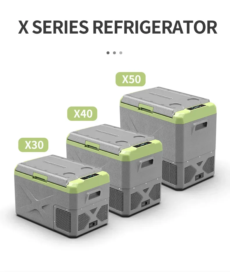 X40 Alpicool 40L ac dc dual usr cooler power shockproof and durable design freezer camping fridge portable car refrigerator