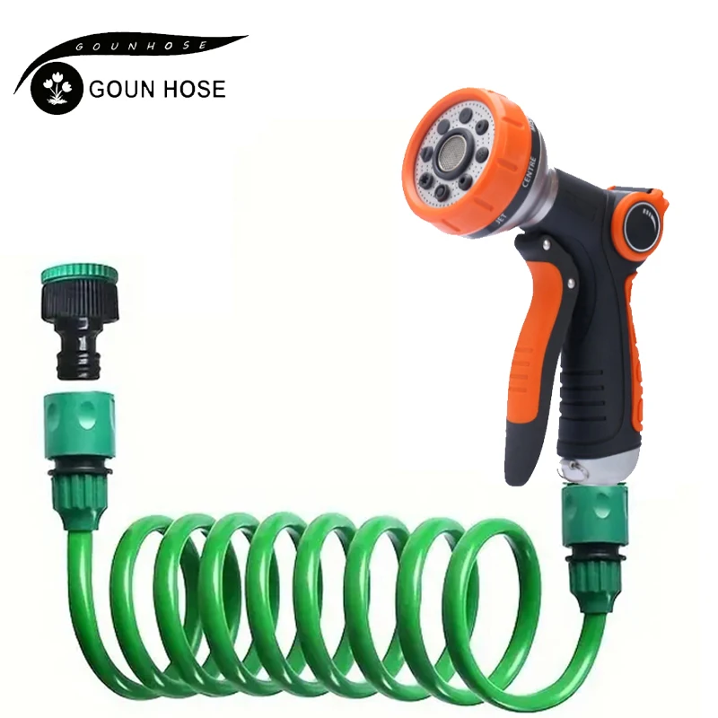 

GOUN HOSEGarden Watering Hose Car Washing Water Gun Flexible And Stretchable EVA Hose Suitable For Lawn Irrigation 7.5M/30M