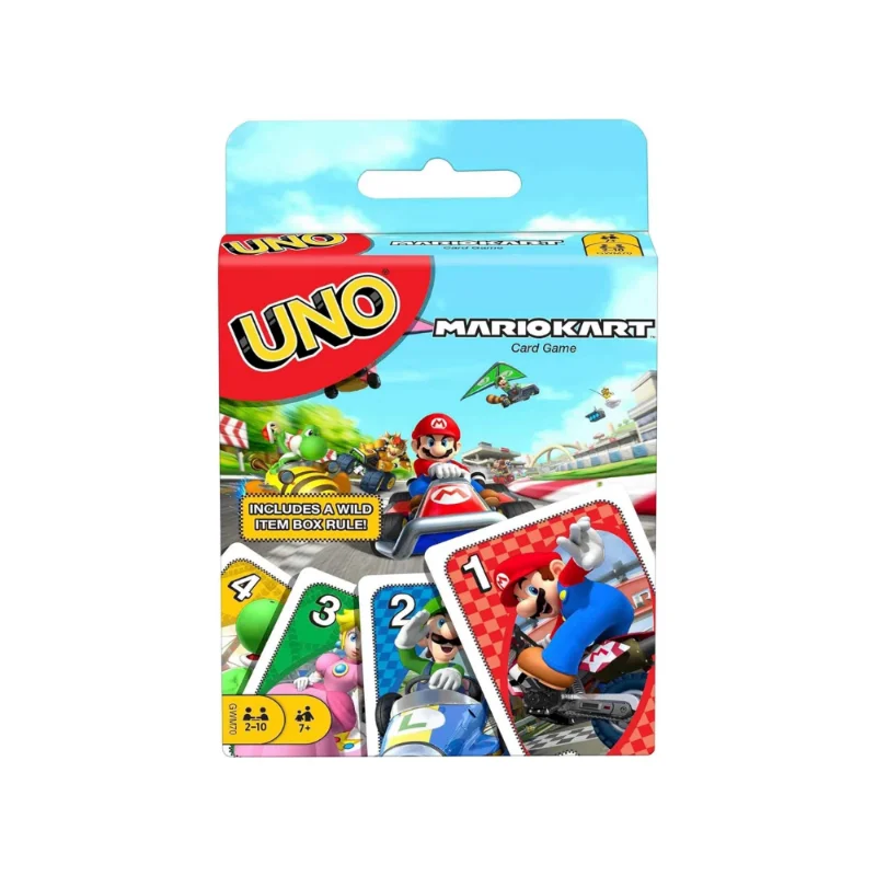 UNO - Classic Colour & Number Matching Card Game - 112 Cards - Customizable & Erasable Wild - Special Action Cards Included - Gi