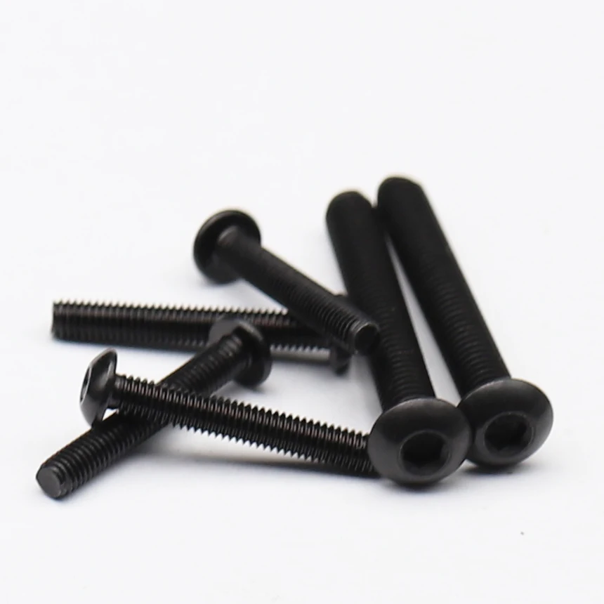 M3 M4 M5 5mm 6mm 8mm 10mm 12mm to 30mm Black 304 Stainless Steel SS DIN7380 Bolt Hex Hexagon Socket Pan Round Button Head Screw