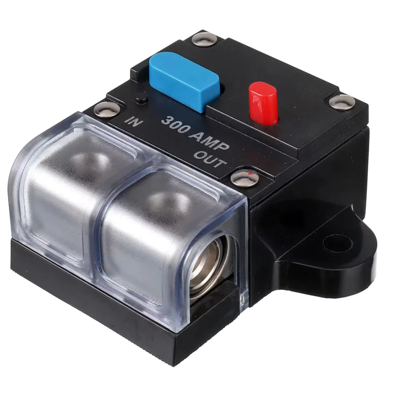 300A Circuit Breaker Resettable Circuit Breaker 300 Amp Resettable Circuit Breaker Manual Reset Button for Car Audio G