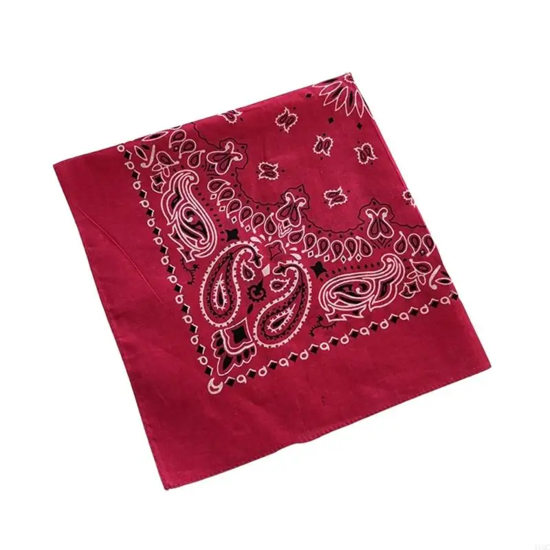 Popular HipHop Cashew Bandana Soft Cotton Scarf Headwrap For Women Men Unisex 
