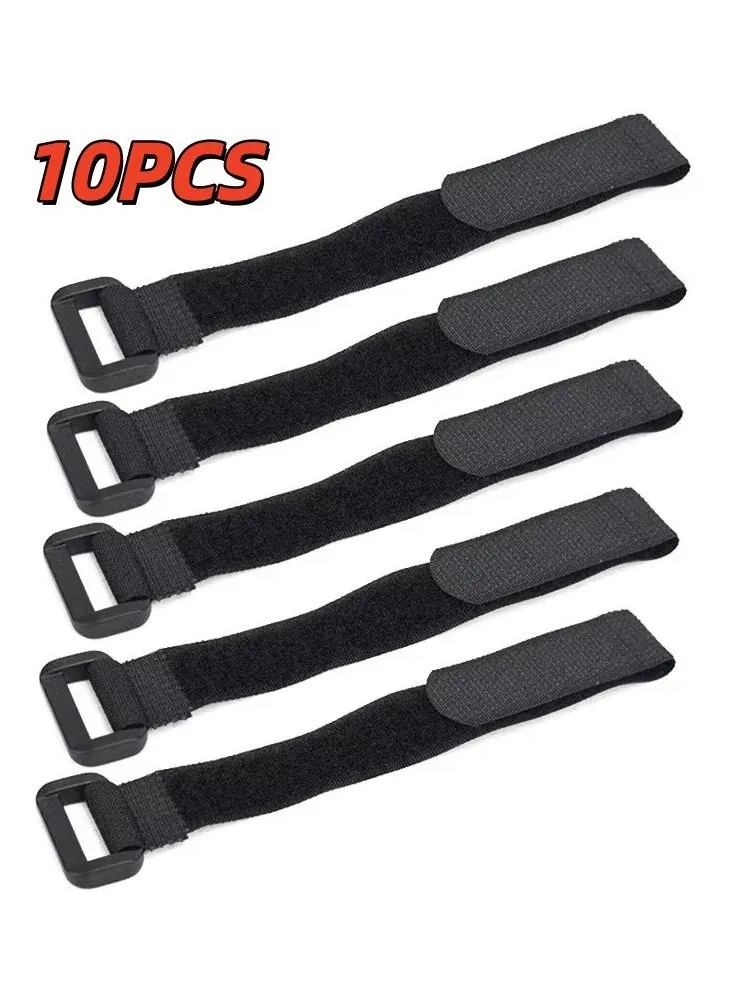AliExpress NONE 10Pcs/lot Bicycle Handlebar Strap Holder Cycling Flashlight Tie Rope Bandages Universal Nylon Sticky Tie Fixed Items Bike Strap