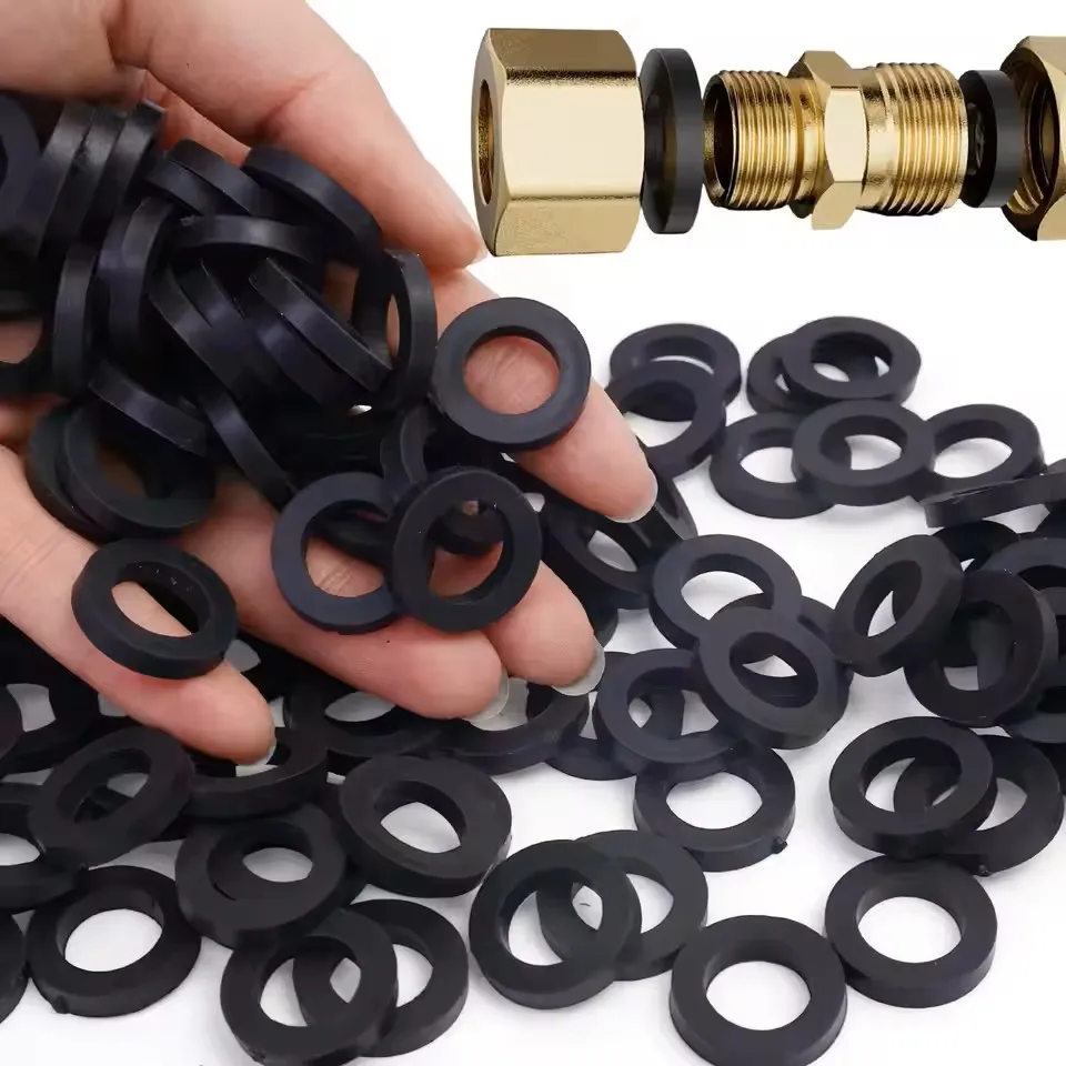 60pcs Hinge Rings Plastic Flat Washer Rings For 0.5-1.2mm Interior Door Hinges 15mmx10mm Door Top Bottom Insulation Gasket Rings