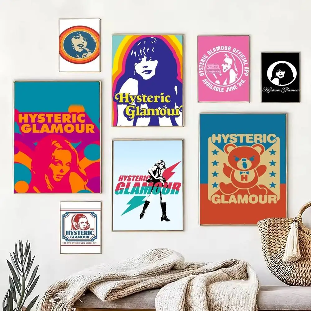H-HystericS Glamour BRAND Creative  Poster High Quality Dorm Living Room Aesthetic Wall Decoration Painting Stickers Gift