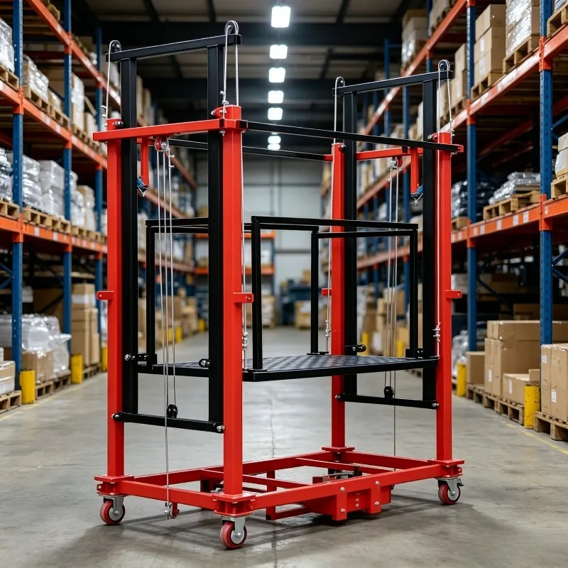 Portable 300KG Electric Scaffold Lifting Table Movable Anti Slip Platform Indoor Outdoor Decoration High Altitude Maintenance