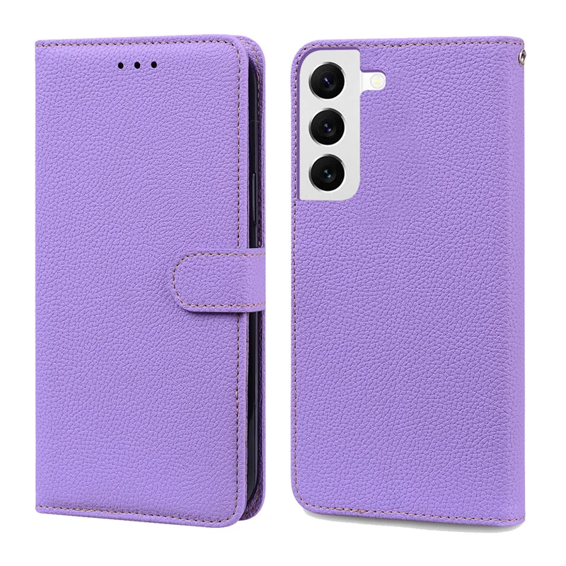 Classic Solid Color Leather Phone Case For Samsung Galaxy S22 Ultra S22+ Plus Case Samsung A53 A13 A23 A33 A73 5G Wallet Cover