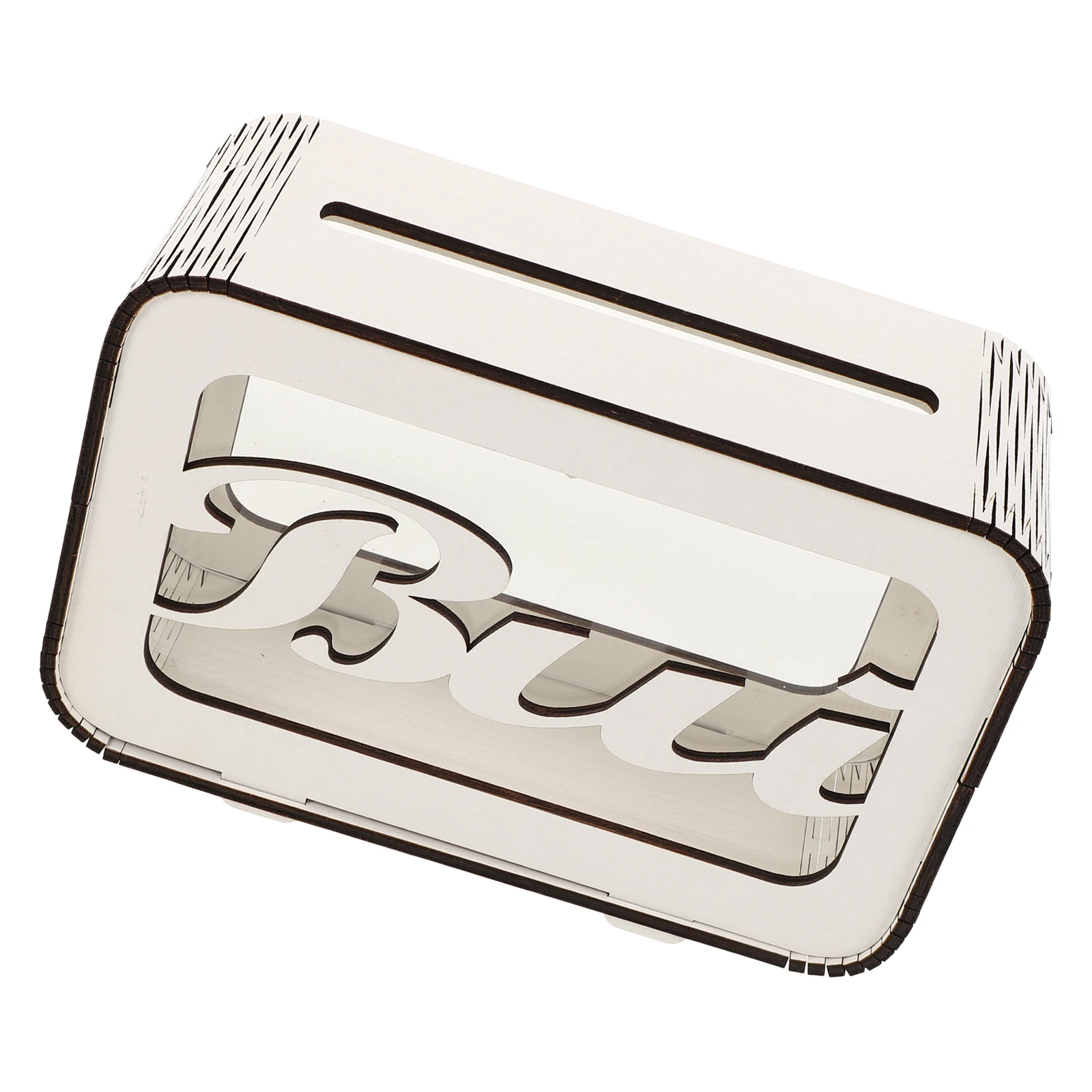 

Креативный домашний декор в виде кофейных зерен, банка для хранения, твердая древесина, фанера, прозрачная копилка, контейнер для хранения, держатель для монет, банка