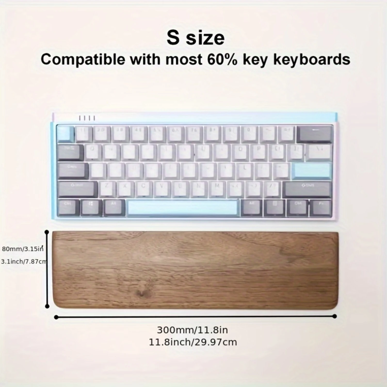 Black Walnut Solid Wood Keyboard And Mouse Wrist Rest, Ergonomic Hand Guard Support For Gaming And Office Use, Creative Design M