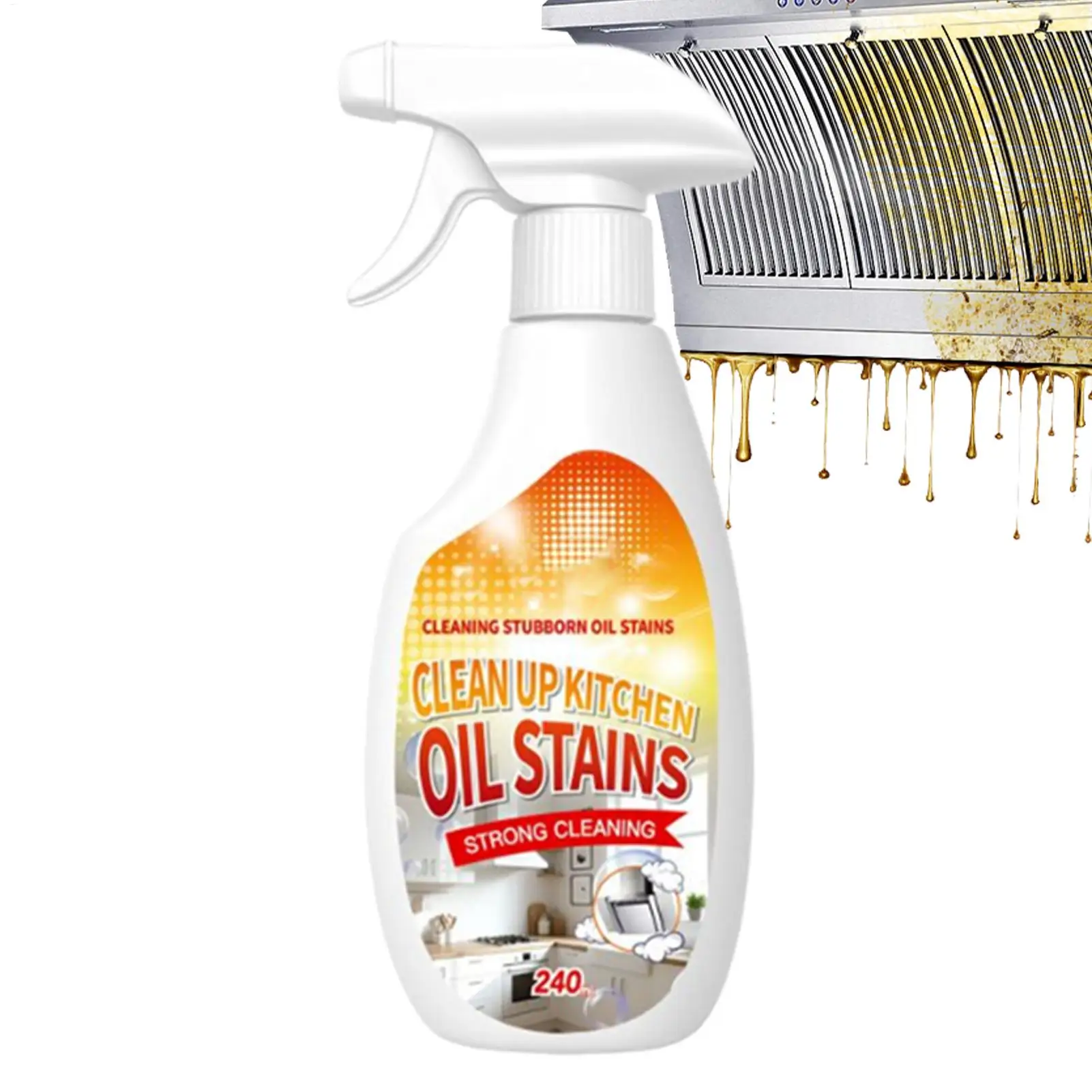 Spray Desengrasante para Cocina Lemen Scent, Spray de Limpieza para Parrilla, Horno y Estufa, Eliminador de Manchas de Aceite para Cocina