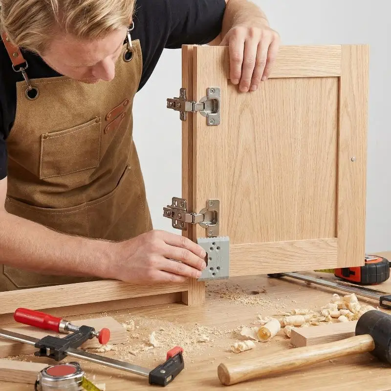 Quick Install  Hinge Positioning Jig Adjustable Cabinet Door Template for Accurate Installation in Home or Workshop