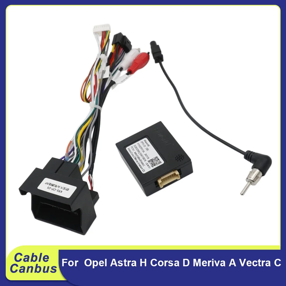16Pin CANBUS Wiring Adapter For Opel Astra H Corsa D Vectra C Meriva A Retain SWC & OEM Camera Radio Harness