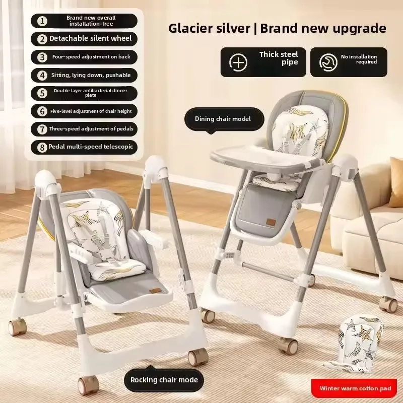 Baby Feeding High Chair: Multi-functional, Foldable, Home-Friendly & Portable Toddler Dining Seat