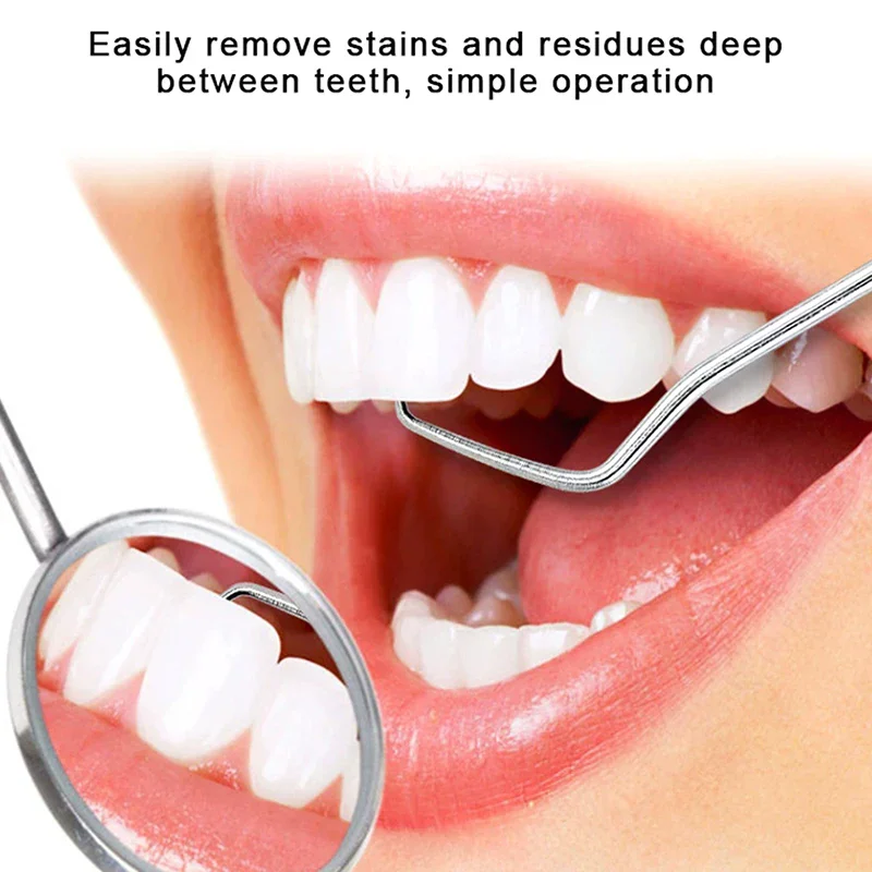 

304 Stainless Steel Dental Tools Mouth Mirror Probe Tartar Protector Clean Scraper Plaque Remover Oral Care Sets Decalcification