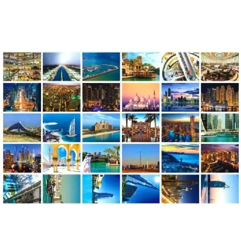 30 ورقة بطاقات بريدية للمناظر الطبيعية في دبي يمكن إرسالها بطاقة تهنئة ورغبة بطاقة رسالة فنية كهدية تزيين مجلة ذاتية الصنع