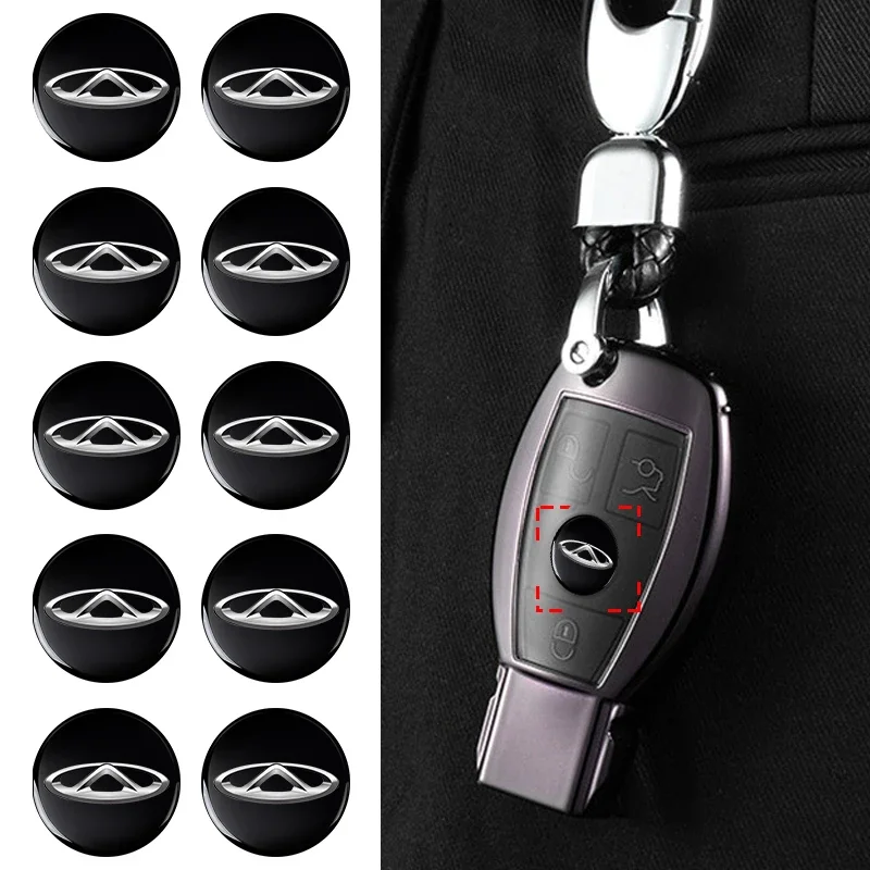 

New 14mm Fob Car Logo Sticker for Car Remote Control Key For CHERY BLOSSOM FLOWER TIGGO 3 4 5 7 PRO 8 Tengo Fulwin 2
