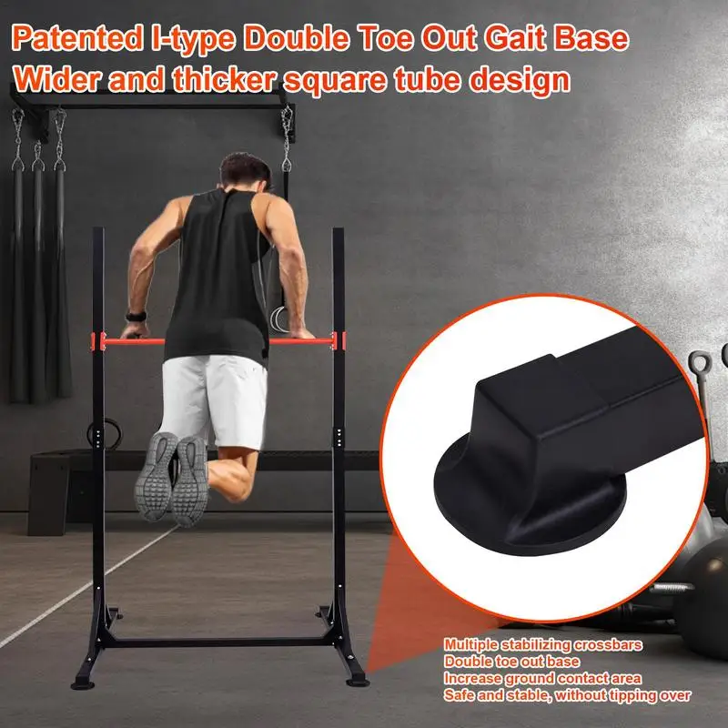 Home Pull Up Bar Stable Triangular Structure Steel Pullup Bar For Home Training Height Adjustable Heavy Duty Pull Up Station