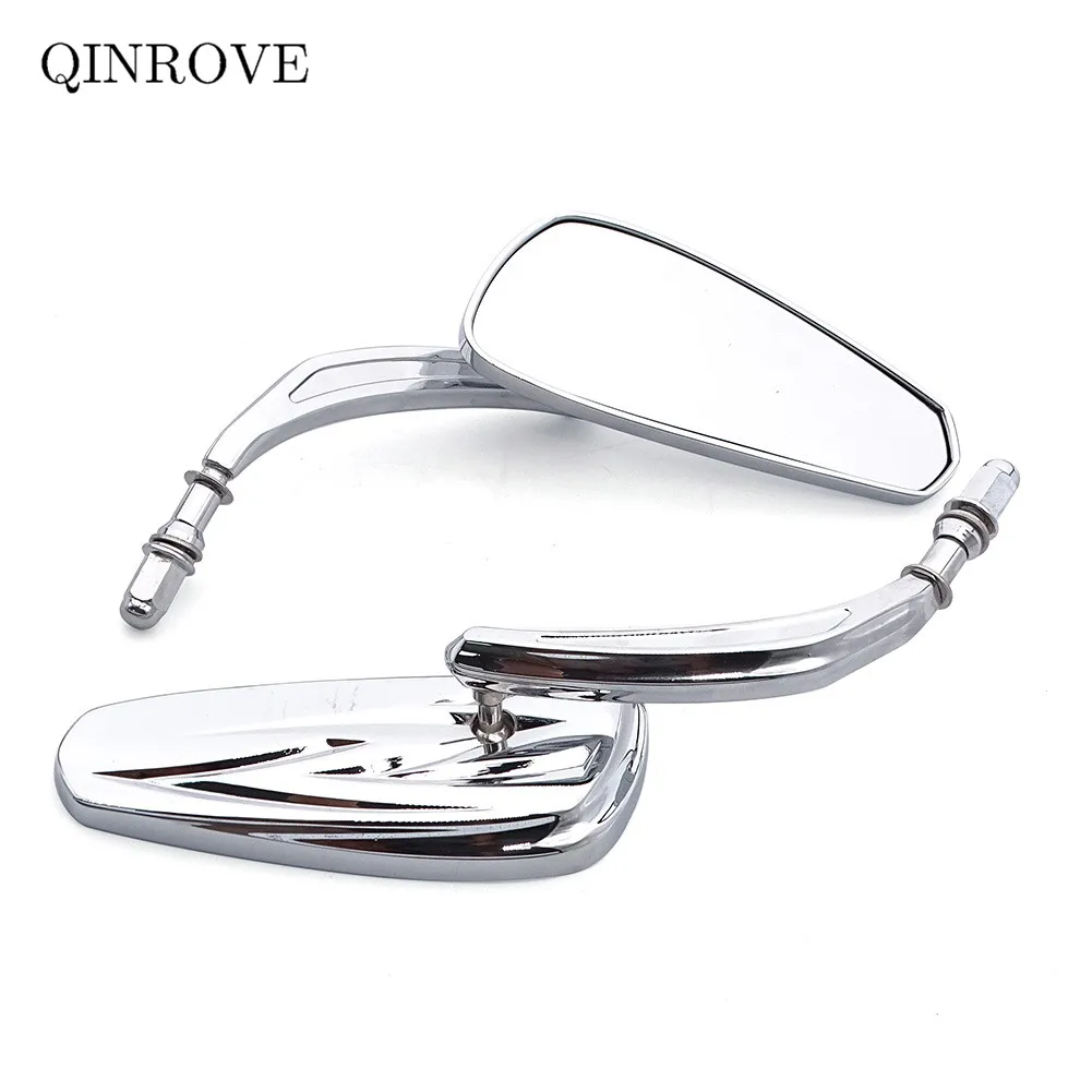

Aluminum Alloy Motorcycle Rearview Mirror Black Chrome Convex Side Mirror Universal For Harley Dyna Street Bob Sportster Softail