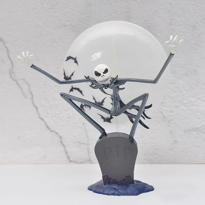Disney Il Pesadilla Prima di Natale Figura Anime Jack Skellington Modello Ornamenti da tavolo Decorazione per feste di Halloween Regali giocattolo