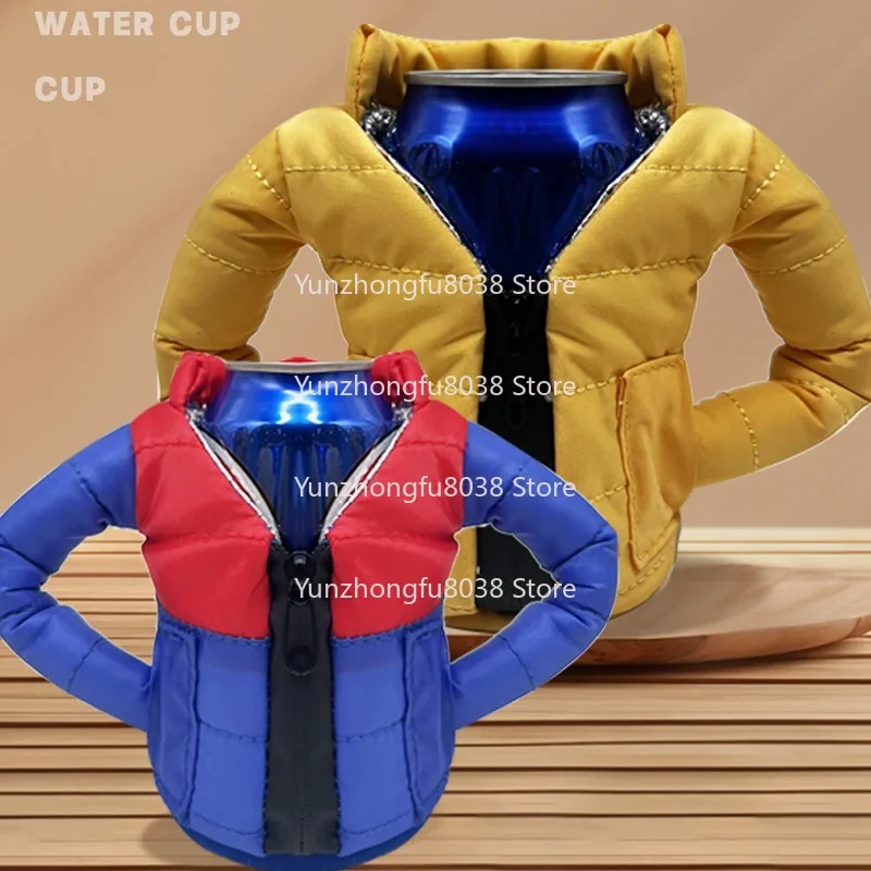 

Coke Bottle Jacket, Down Jacket Cup Cover, Winter Anti-ice and Cold Coke Cup Cover