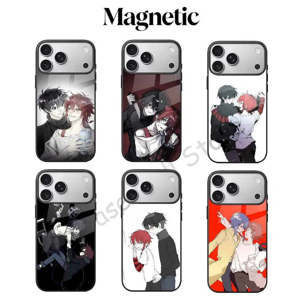 Z-Zeno R-Remake BL Magnetic Black Phone Case For MagSafe For iPhone 17 16 15 14 13 12 11 Pro Max Plus Mini E XR
