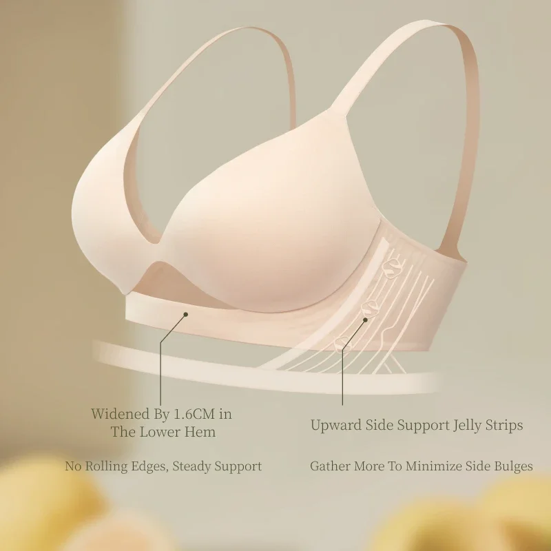 SUJIIN Sexy Wireless Bra for Women Push Up Seamless Plunge Thin Bralettes Women\'s Comfortable High Quality Bras Female MX226