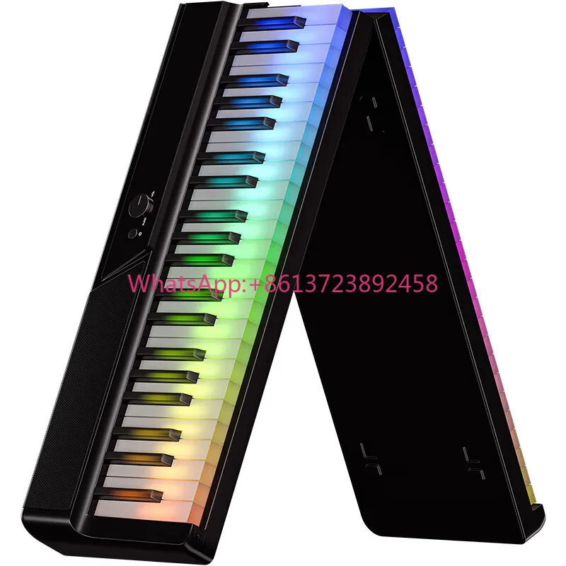 Terence C2 Astronomy 88-Key Electric Organ Sleek Interface Portable Foldable Digital Piano with Compact MIDI Controller