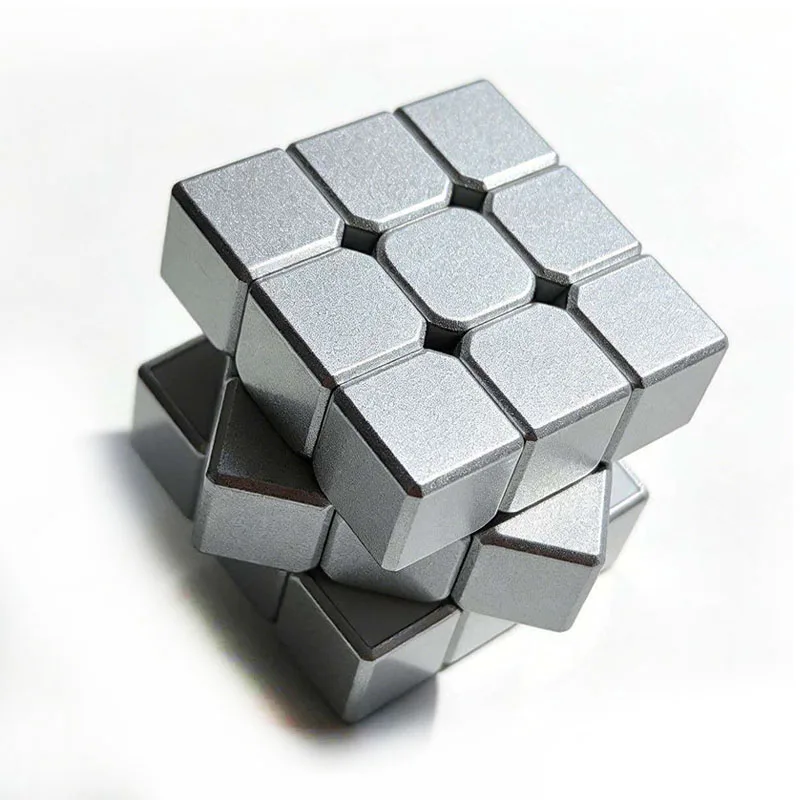 メタルスピードキューブ-3x3-diyステッカー-脳トレパズル-子供と大人向けの教育的ギフト-ザウバーキューブ