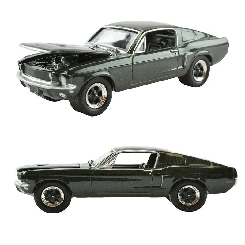 1/64 1968 Ford Mustang GT 1:64 Scale Diecast Car Alloy Metal Diecast Cars Model Toy