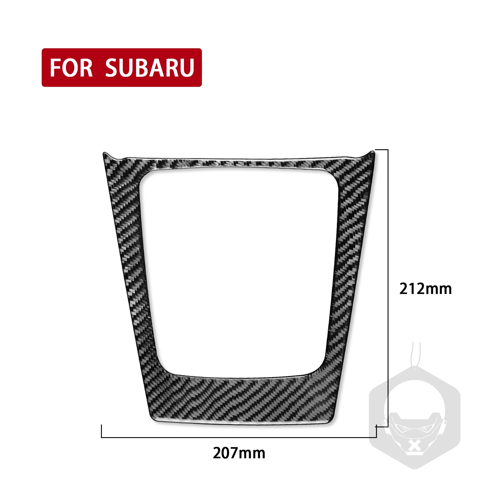 For Subaru Forester 2013-2018 Car Gear Shift Knob Panel Box Trim Cover Real Carbon Fiber Sticker Interior Styling Accessories