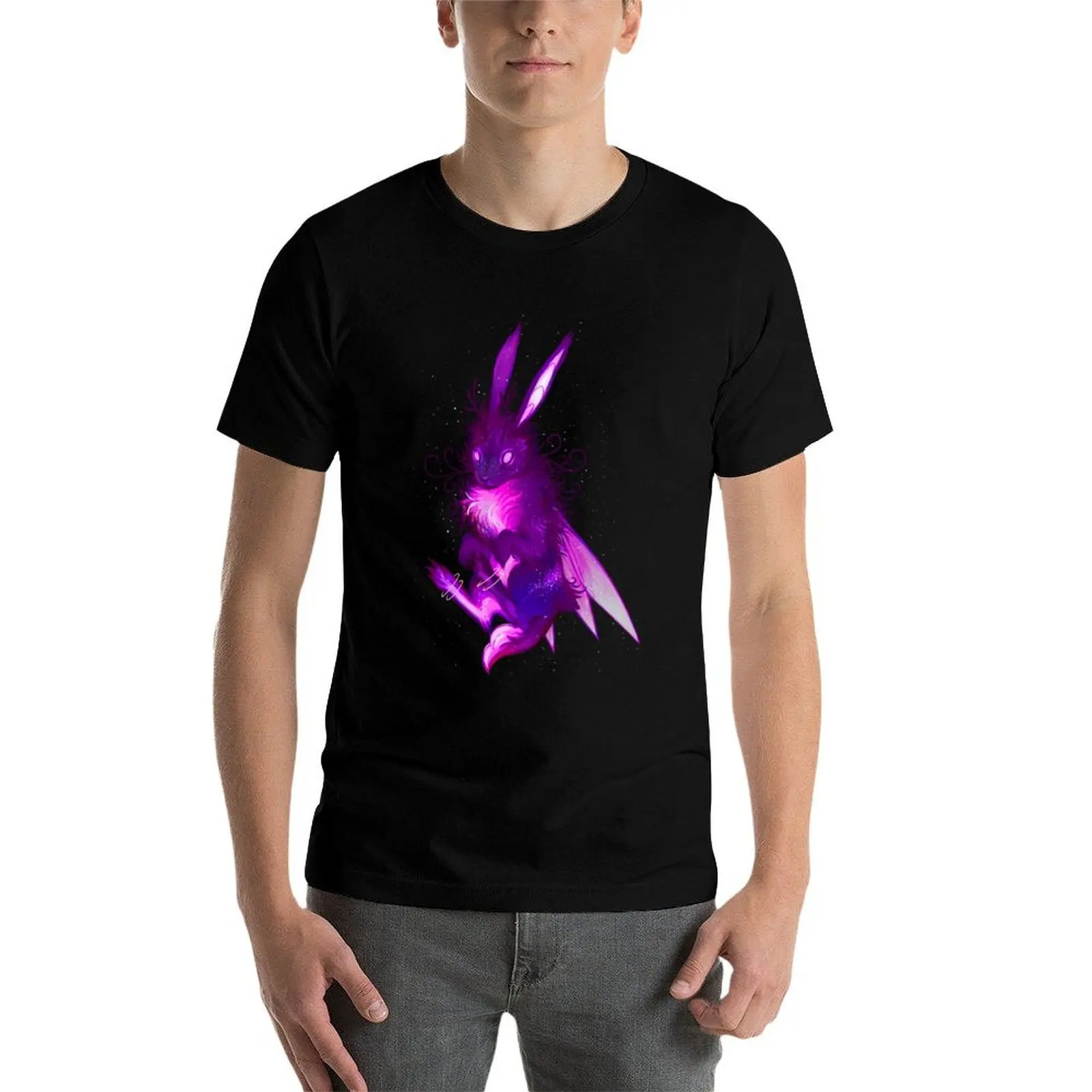 

purple jackalope T-Shirt cotton tshirt 100% cotton t shirt man T-Shirt