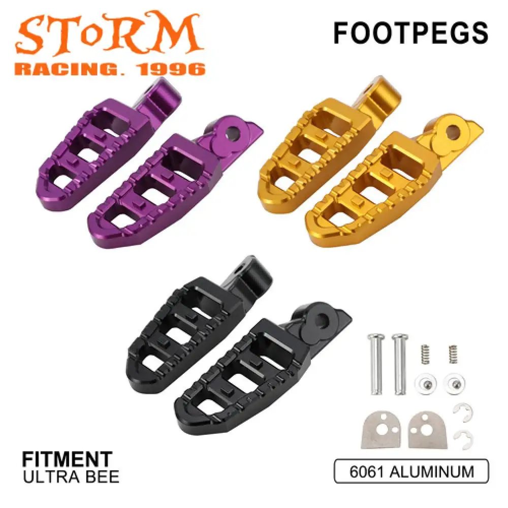 

Rear FootPegs Footrests Foot Pedals Foot Pegs For ULTRA BEE Ultrabee Electric Motorbikes CNC Aluminum Enduro Motocross Dirt Bike