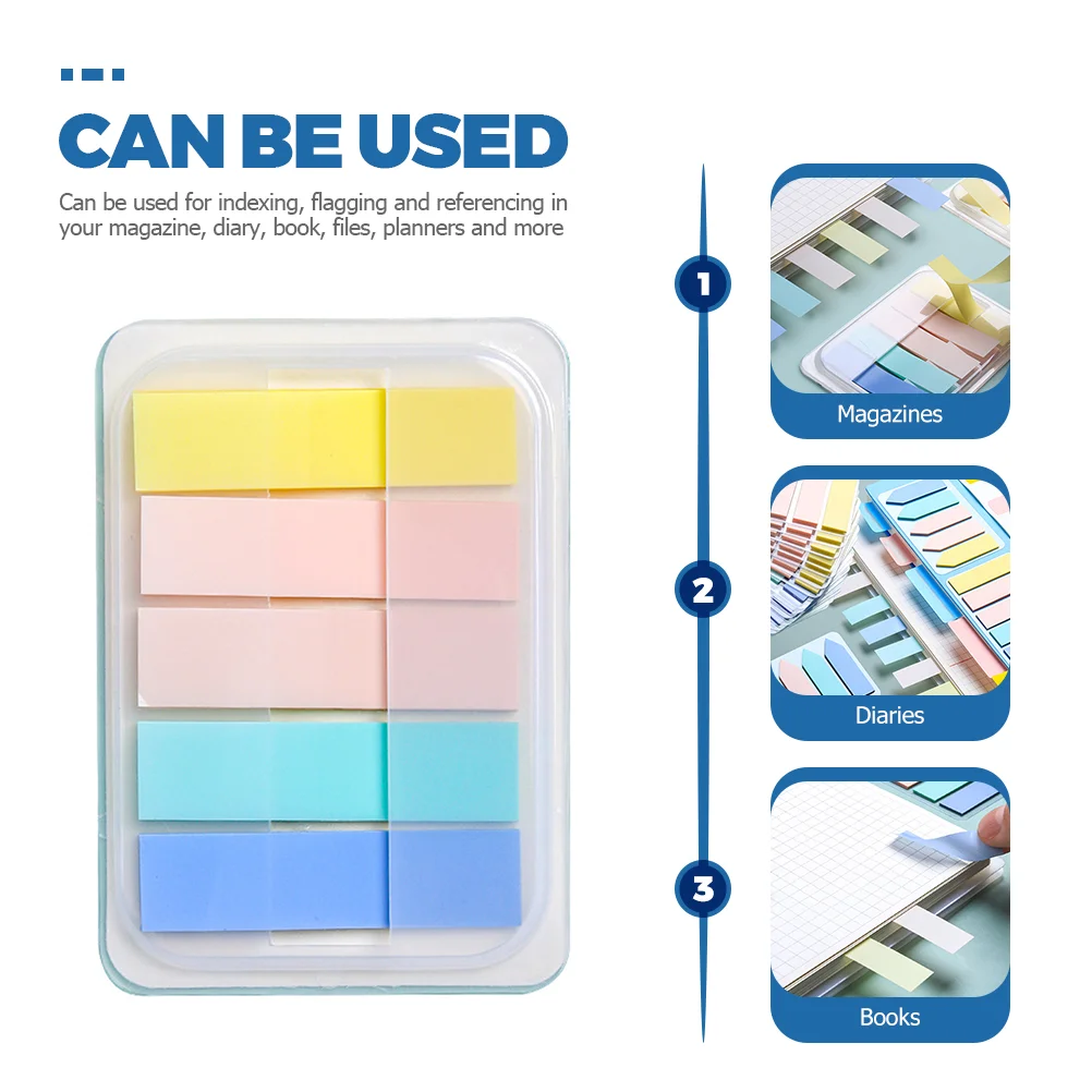 

700pcs Sticky Index Tabs Book Markers Page Flags Multi Function Annotation Tabs for Books Magazines Planners Notebooks