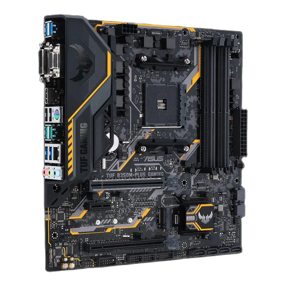 Imagem -04 - Placa-mãe B350 Asus Tuf B350m-plus Gaming para Ryzen 5700x 5700x3d 5800x3d Am4 para Ryzen 5600 5600g 5500 3600