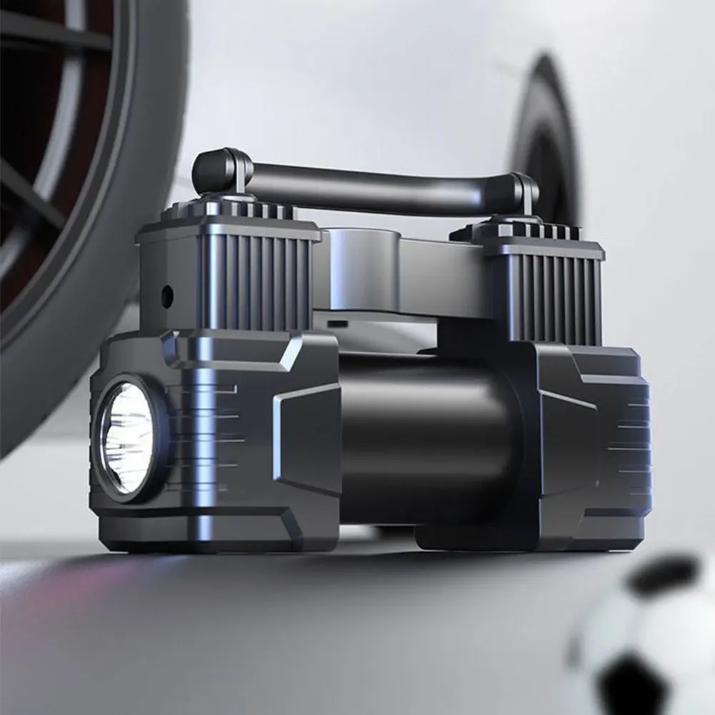 Car Tire Pump Portable Auto Air Pump Up To 150 PSI 12V Electric Car Tire Inflator Vacuum Tire Pump Car Accessories