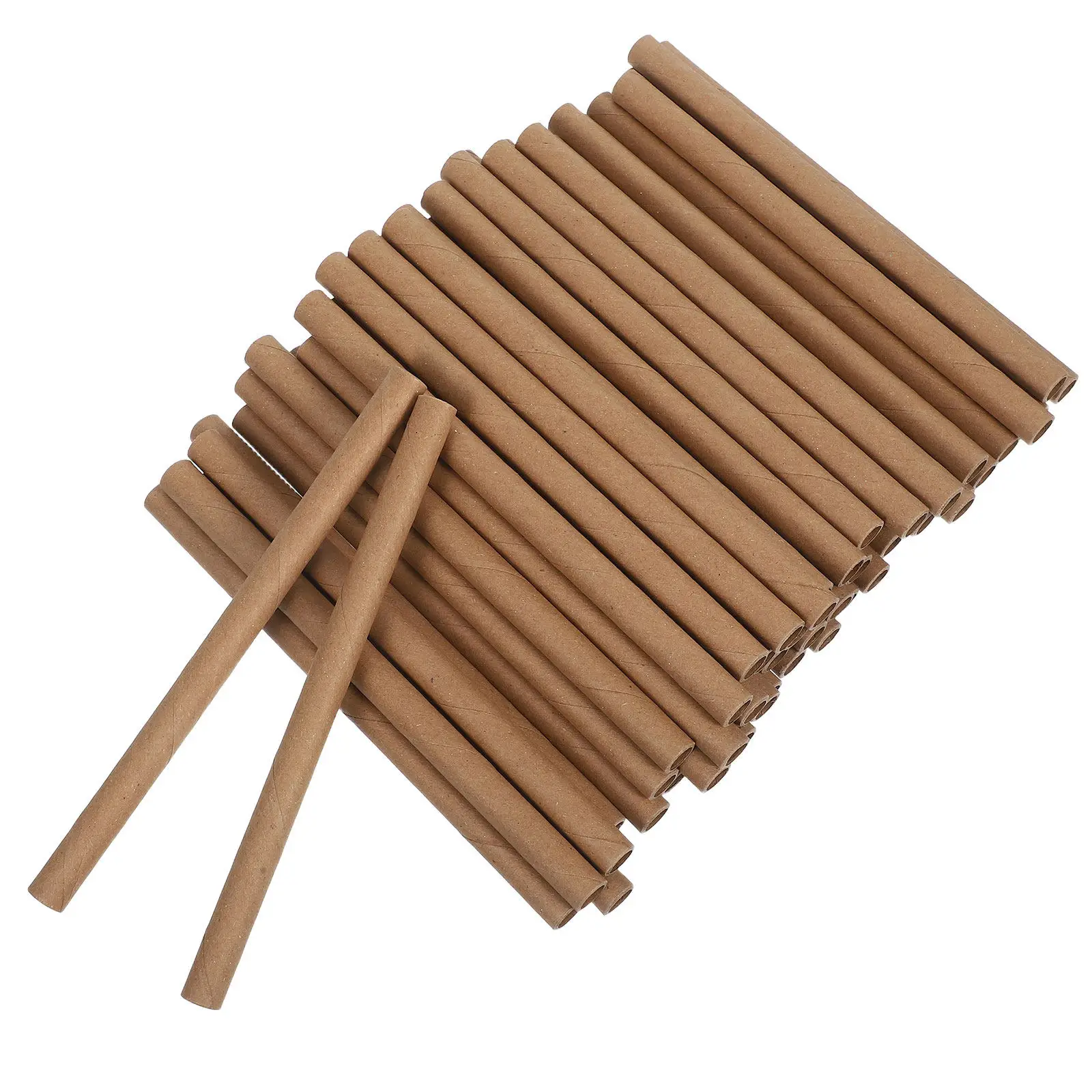 

100Pcs Insect Honey House Bee Condo Nest Tubes 6 Inch 8Mm Hollow Cardboard Tubing for Mason Bee House Refill Garden Pollination