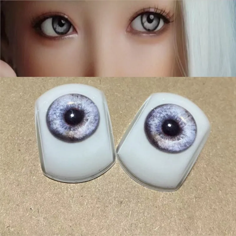 30mm High-End Acrylic Eyes Simulation Bloodshot Veins Boat-Shaped Silicone Doll Eyeballs DIY BJD Doll Realistic Accessories