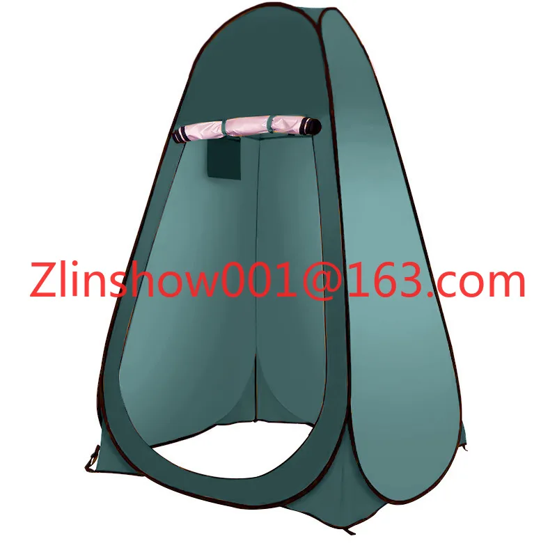 Portable Outdoor Camping Toilet Shower Tent Waterproof Fabric 1 Person Capacity Quick Set up and Throw Away Shower Tent