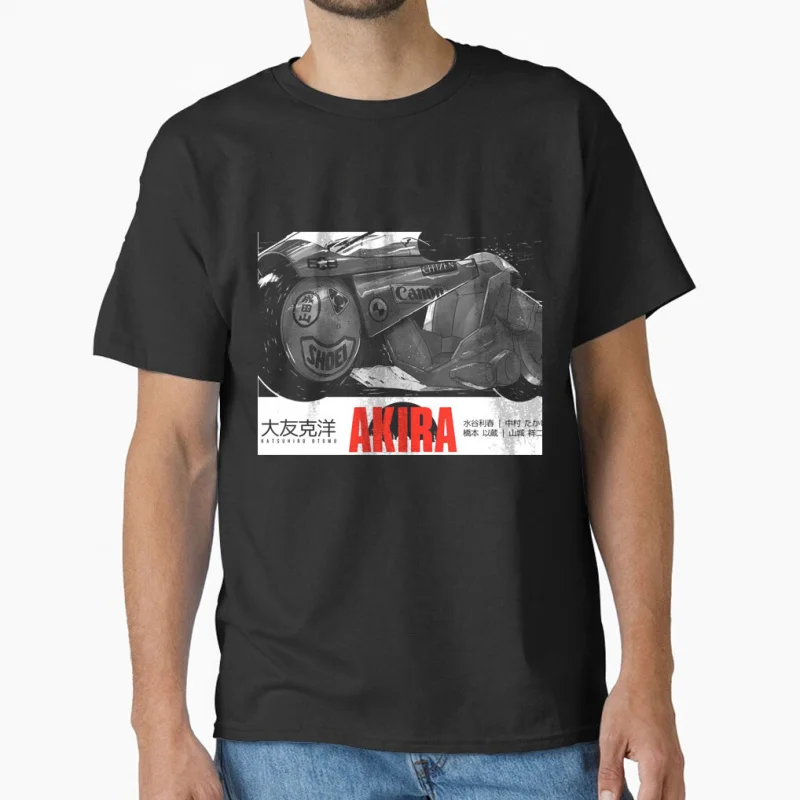 

80s Vintage Akira #0807 Manga cyberpunk city explosion cyber mecha tokyo motor anime Gift T-shirt for men large size tops