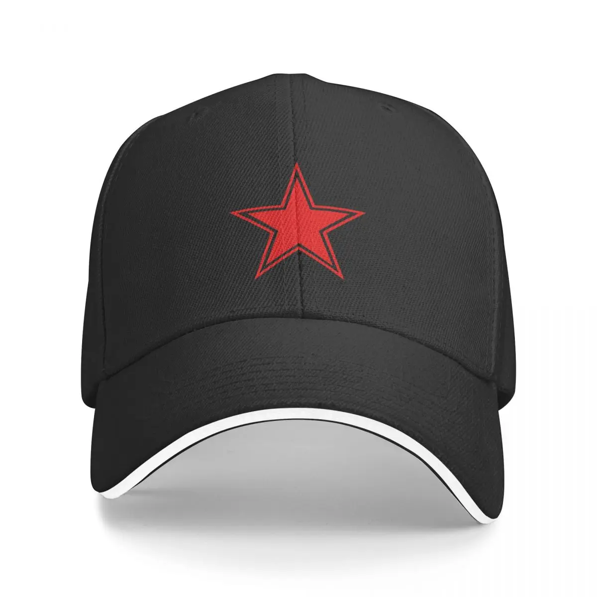 

Red Star Baseball Cap Hood Snapback Cap Wild Ball Hat Man Women's