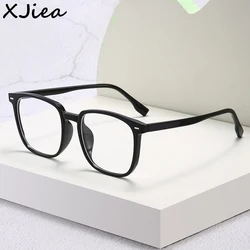 Gafas clásicas cuadradas antiluz azul para hombre y mujer, lentes rectangulares simples con montura grande, accesorio de oficina, novedad de 2024