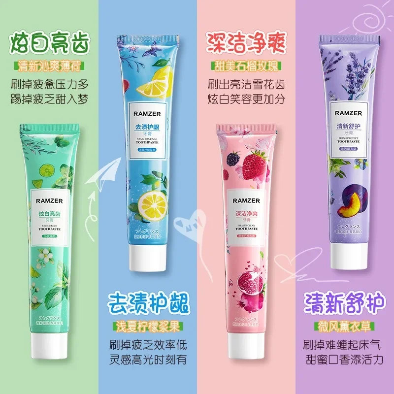 

치약 Fruit Flavor Toothpaste Teeth Whitening Blanqueador Dental Professional Yellow Teeth Cleaning Bright White Remove Stains