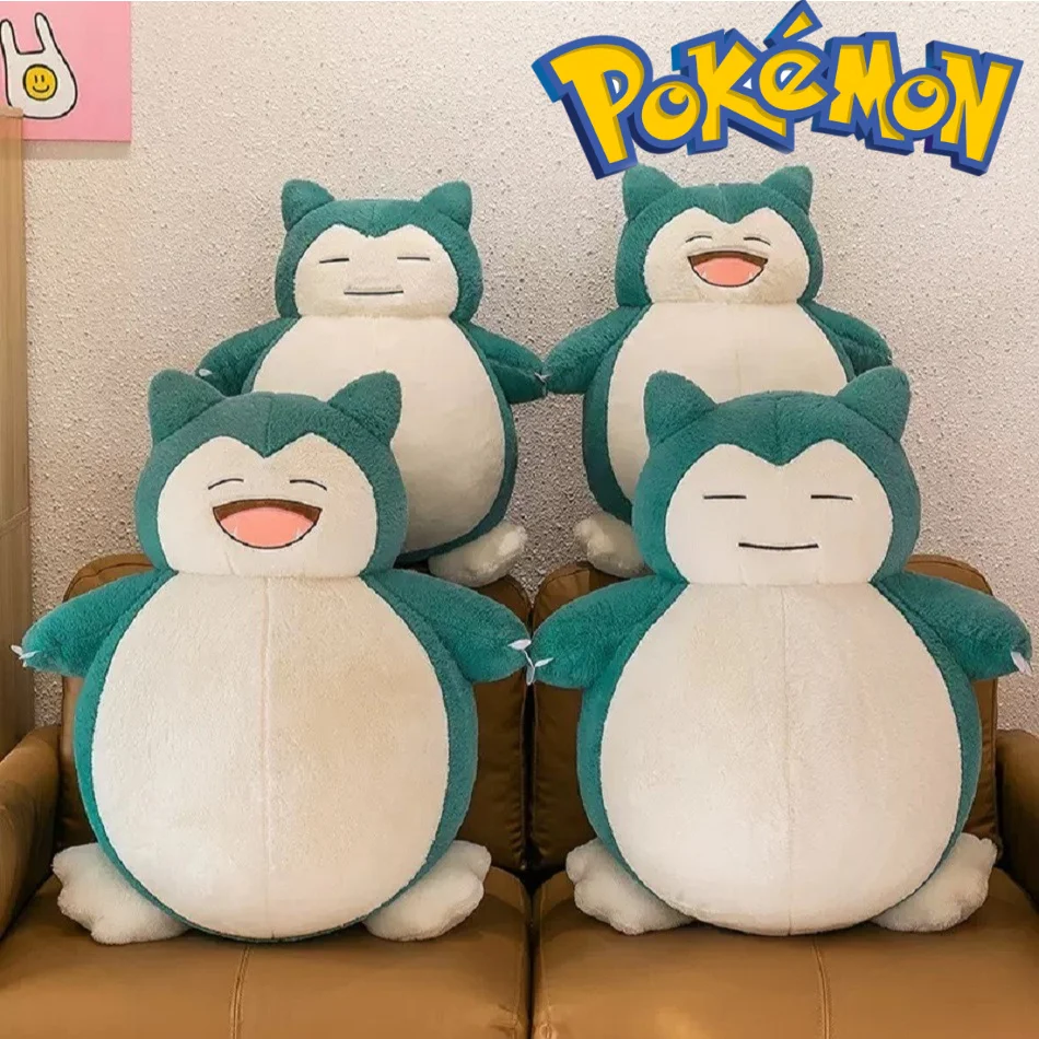 

30-45cm Anime Pokemon Series Plush Doll Pet elf Pikachu Snorlax Plushies Kawaii Hug Pillow Sleeping Appease Toys Christmas Gifts