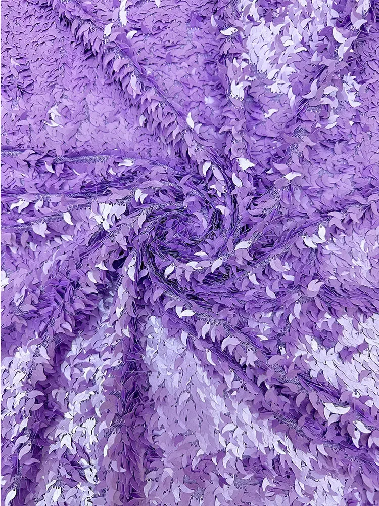 1yard soft mesh fabric,Mango shaped sequin embroidery tela Wedding Dress clothing DIY Designer fabrics for sewing