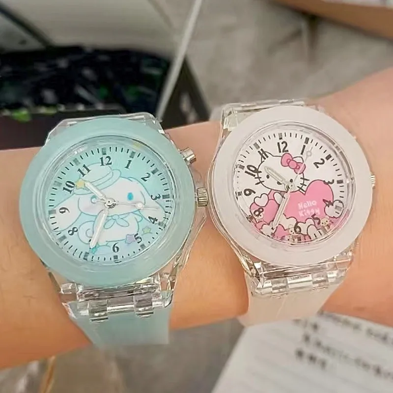 Sanrio Luminous Children's Watch Sanrio Joint Name Pudding Dog Meileti Watch Student Children's Watch Manufacturer Wholesale Toy