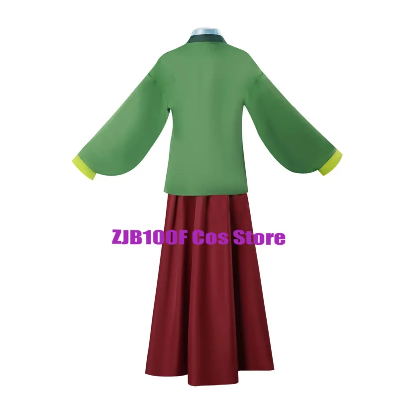 

ss13Anime The Apothecary Diaries Maomao Косплей Костюм Платье Юбка Топ Парик Мао Кимоно Униформа Хэллоуин для женщин