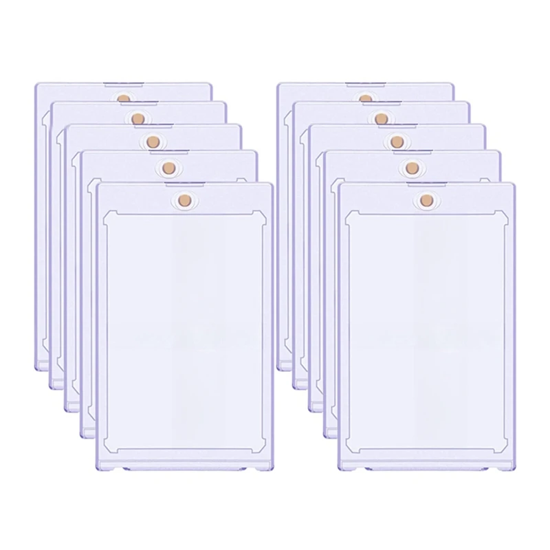 Top!-10Pcs 35PT Hard Magnetic Card Holder For Idol Photo Cards Protector Sports Trading Card Toploaders Display Case