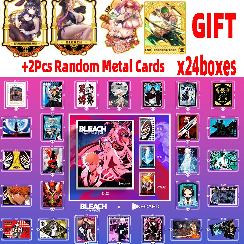 2024  New ILike Bleach  Cards  Booster Box Thousand-year Blood War Tcg  Anime Toys Gift For Kids Child Japanese Anime Tcg Cartas