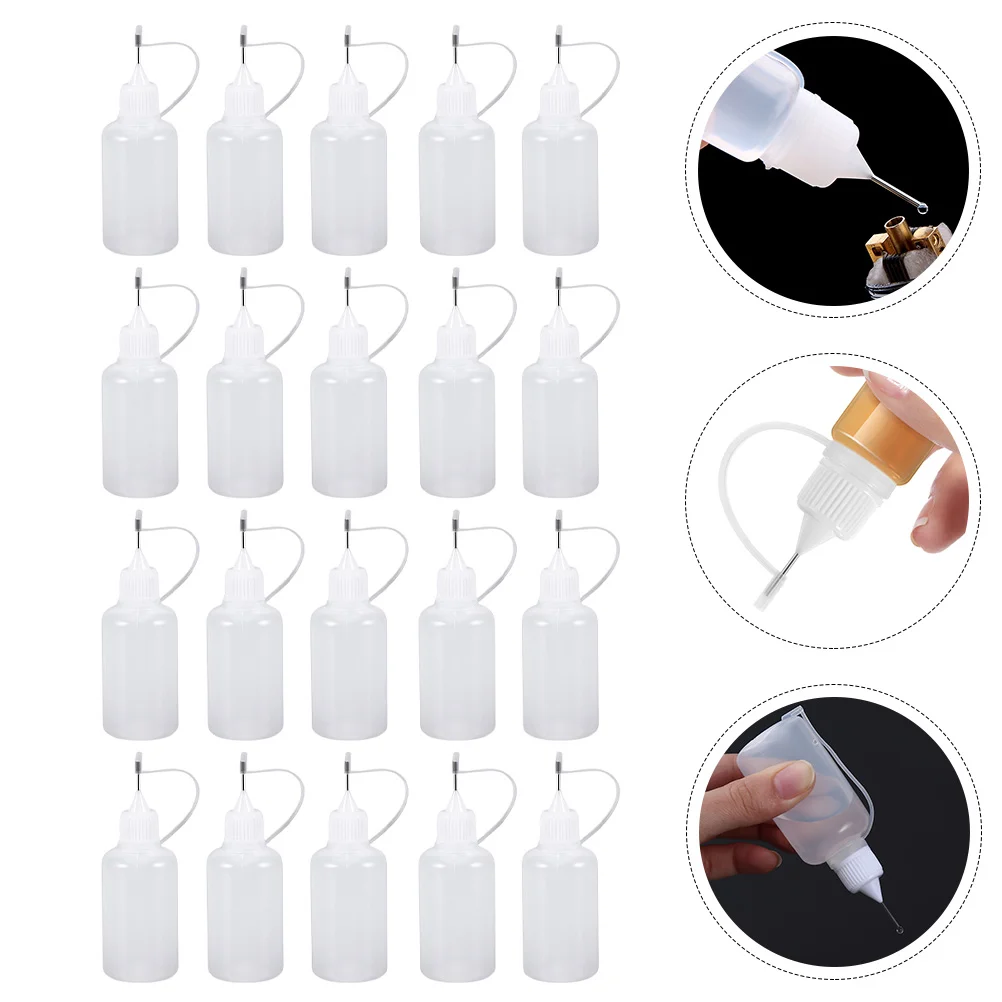 15 Pcs Oil Applicator Needle Bottle Dispenser Precision Painting Tool Glue Bottles The Pet Tip