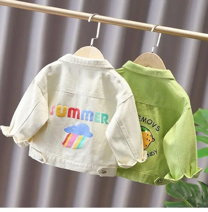 Spring and autumn children's coats foreign fashion boy casual outside to wear a top girl baby patchwork jacket cardigan for1- 6Y